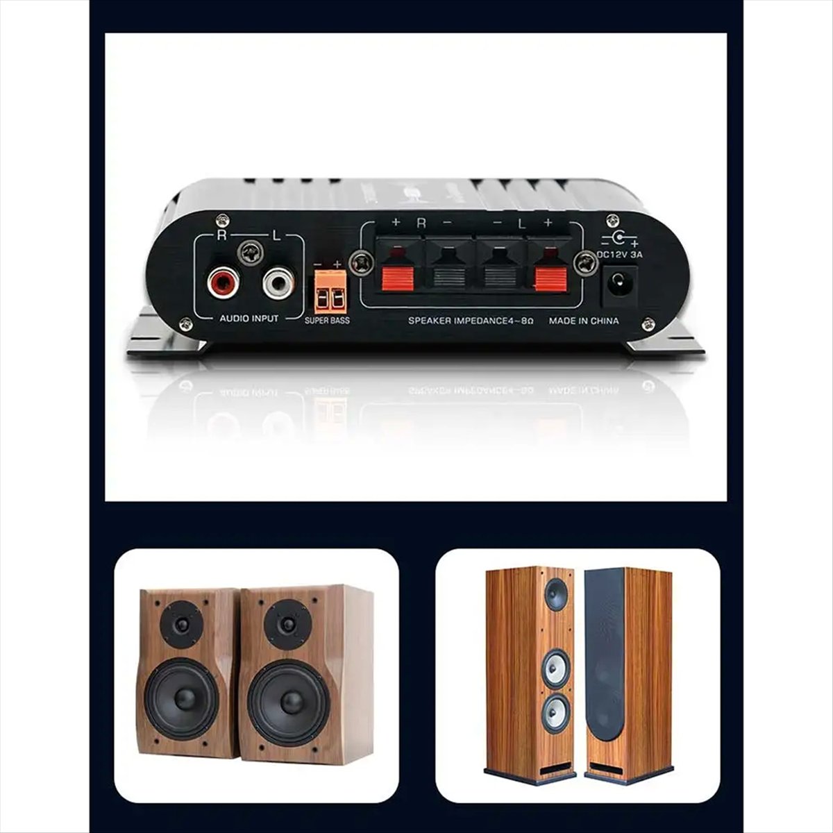Audio Music Light - A10I Mini Digital Power Audio Car