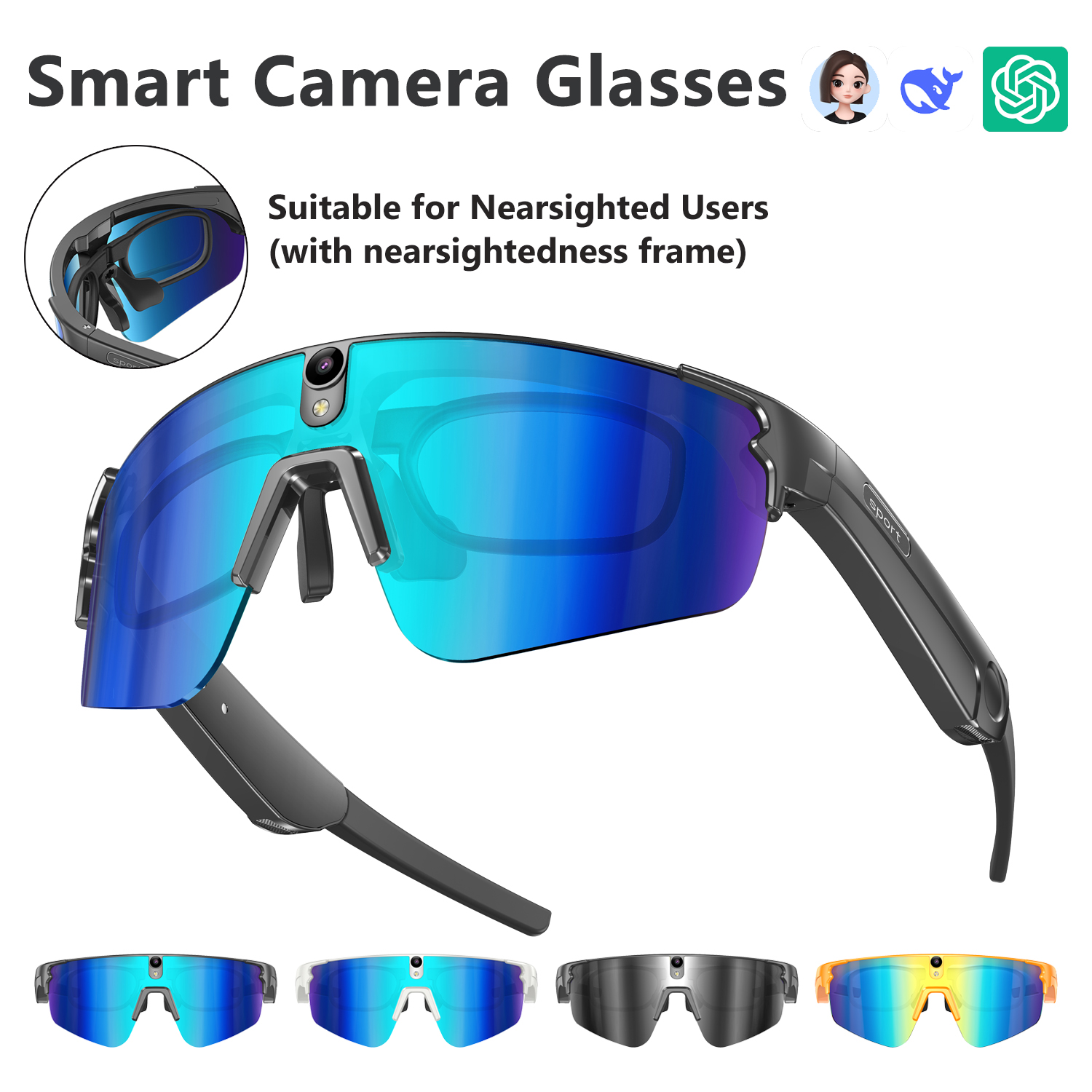Audio Hd Music - L805 AI Smart Glasses With 800W