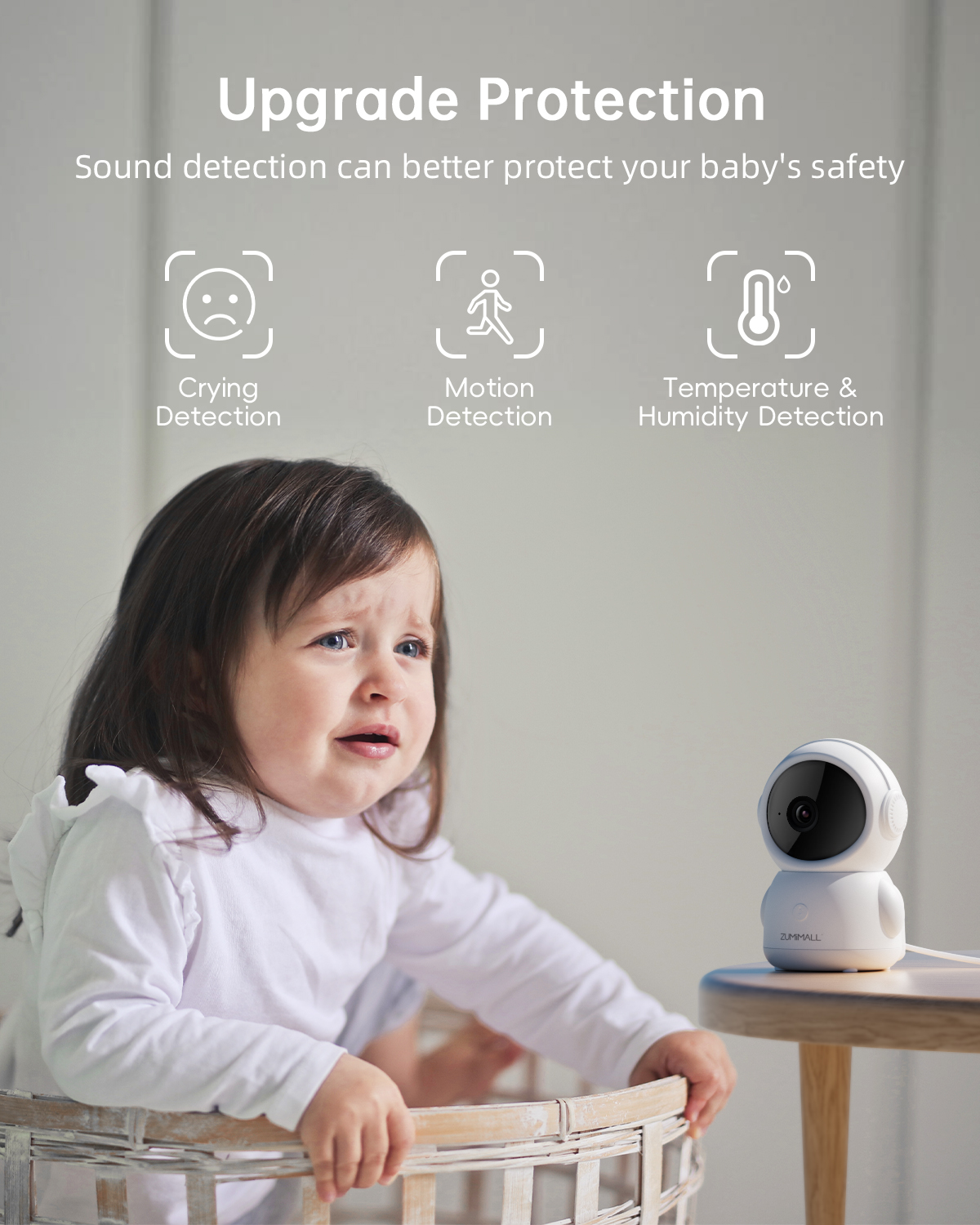 Audio Detect Music - ZUMIMALL APP Wired security Camera, 5G/2.4G