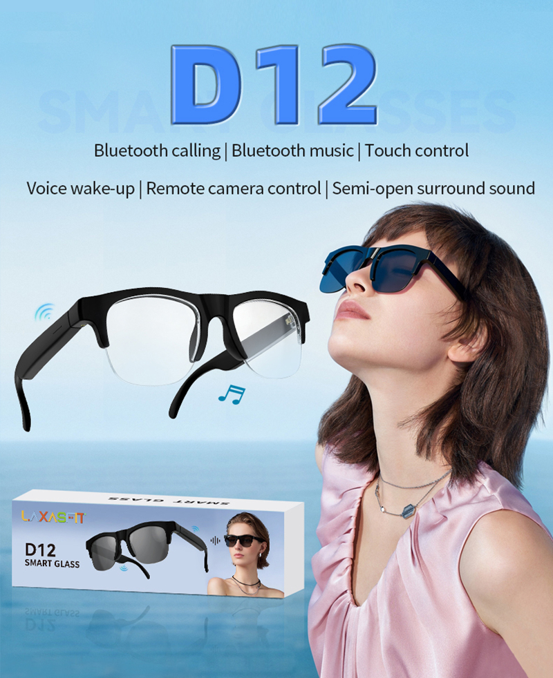 Audio Music Light - Smart Audio Glasses Semi rimless Fashion