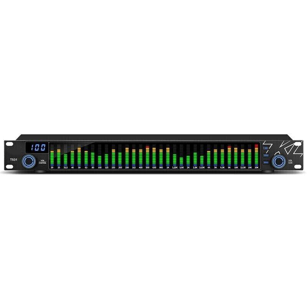 Audio Music Equalizer - 31-band Equalizer Music Spectrum Analyzer Dual-channel