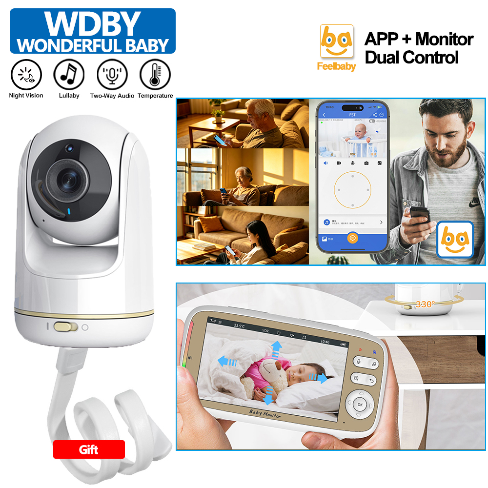 Audio Hd Music - 5 Inch Baby Monitor 3X Zoom