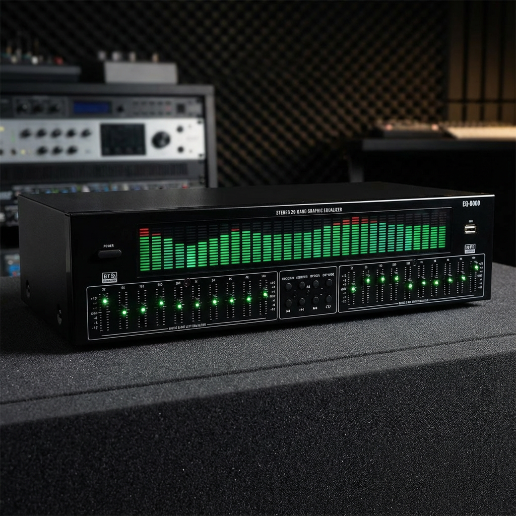 Audio Music Equalizer - Professional Digital Audio Decoder Preamp -