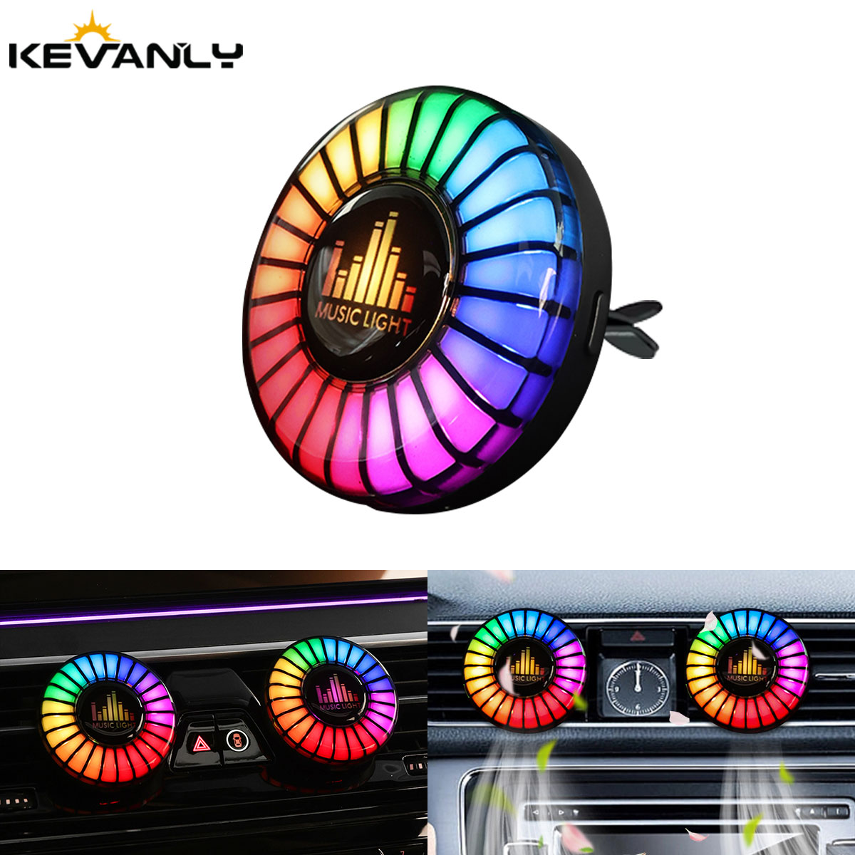 Car Music Rhythm Lamp Car Air  – Audio Music Light recenzja i cena