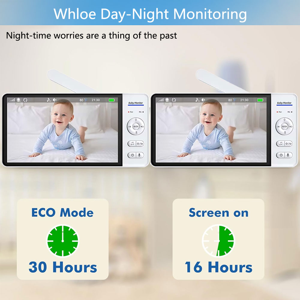 7.0 Inch Screen Baby Monitor 5 – Audio Detect Music recenzja i cena