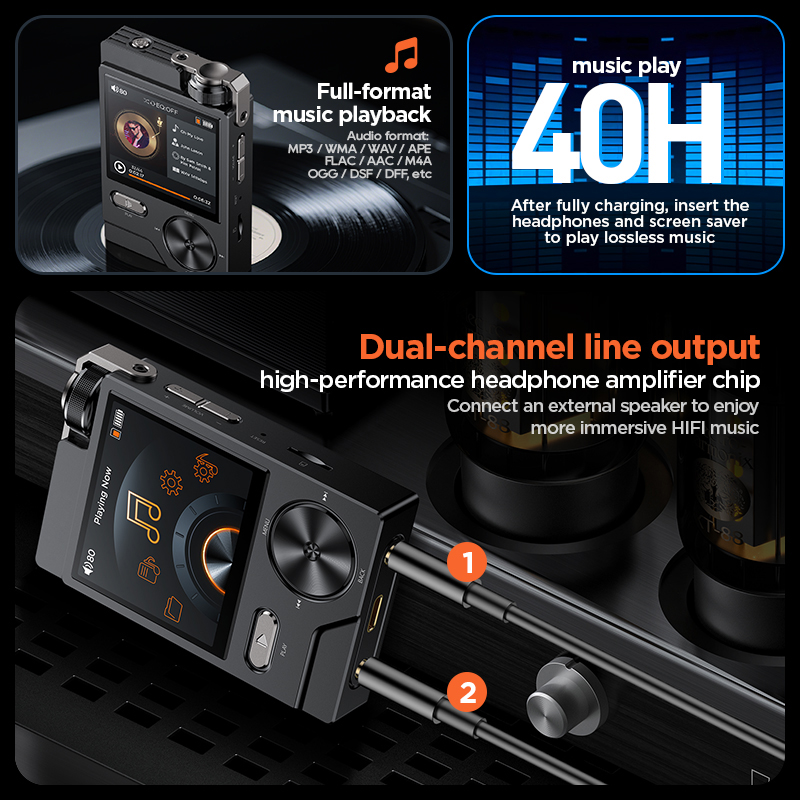 EE HiFi Music MP3 Player Hi-Re – Audio Music Equalizer recenzja i cena