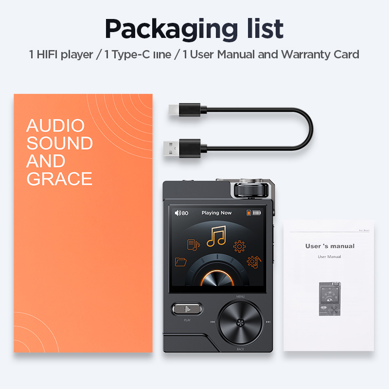 HiFi Music MP3 Player Hi-Res D – Audio Music Equalizer recenzja i cena