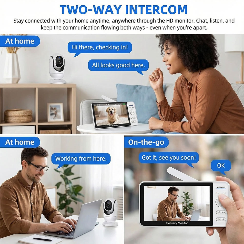 7-Inch 1080P Baby Monitor with – Audio Detect Music recenzja i cena