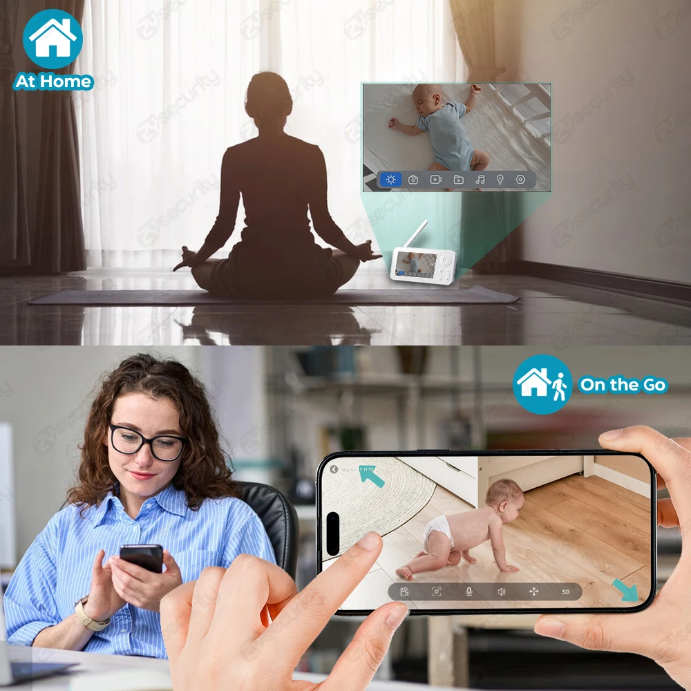 2K WiFi Baby Monitor with Scre – Audio Detect Music recenzja i cena