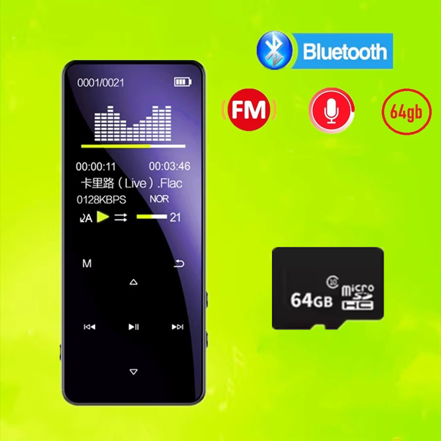 64gb MP3 Player With Bluetooth – Audio Music By recenzja i cena