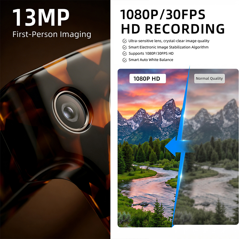 G600 Pro AI Smart Glasses 13MP – Audio Hd Music recenzja i cena