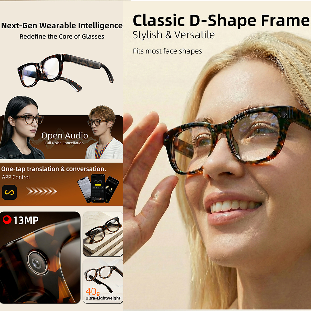 G600 Pro AI Smart Glasses 13MP – Audio Hd Music recenzja i cena