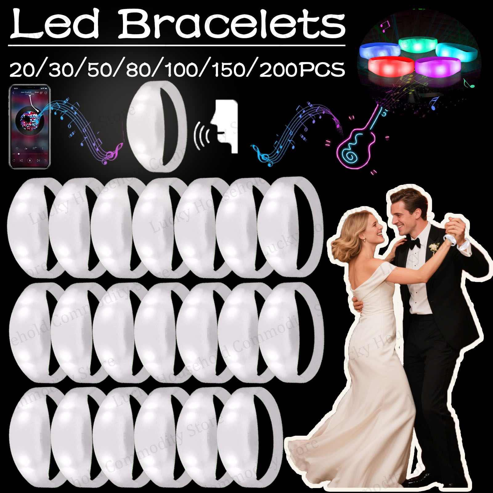 20-100PCS Music&Sound Activate – Audio Music Light recenzja i cena
