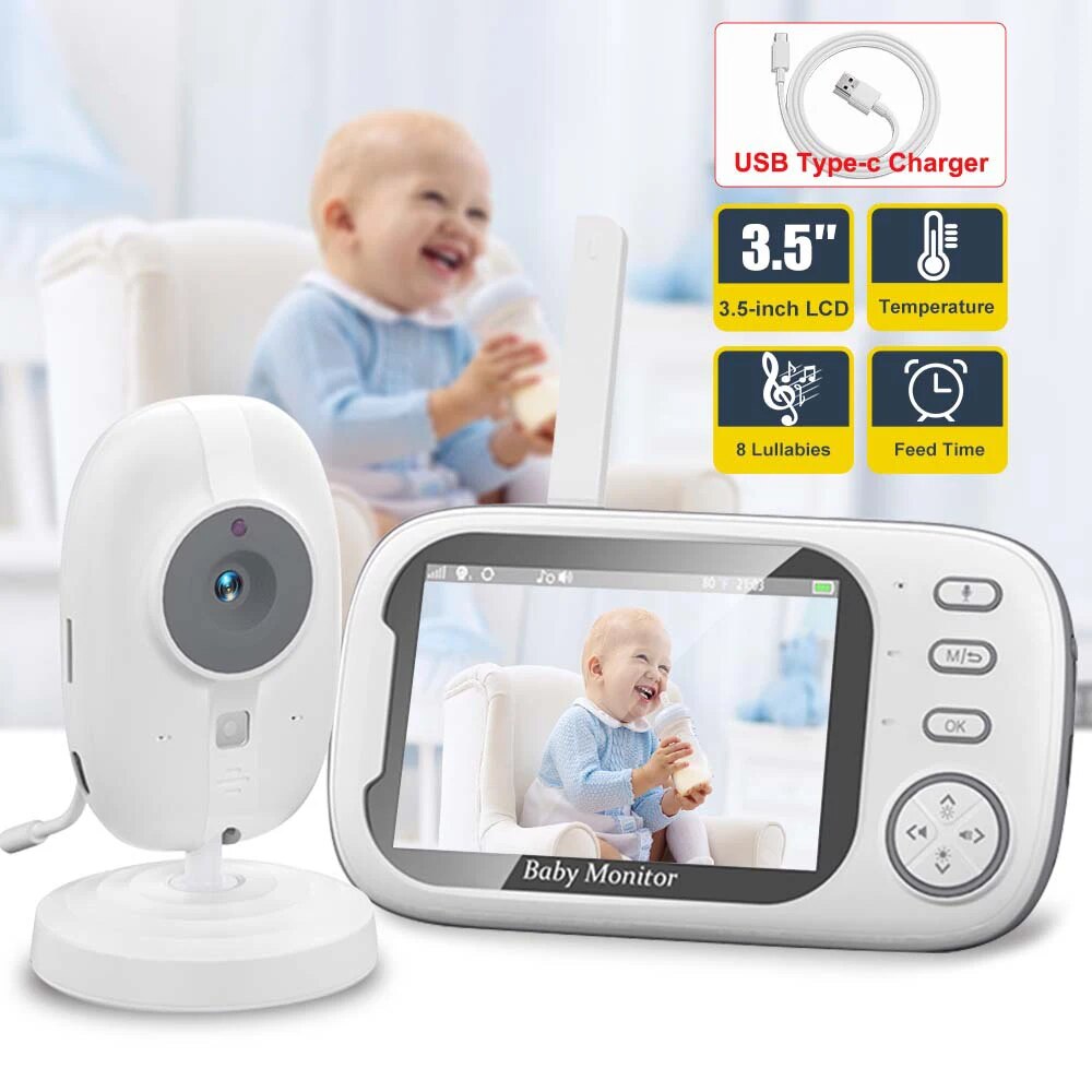 3.5'' Video Baby Monitor 2.4G  – Audio Detect Music recenzja i cena
