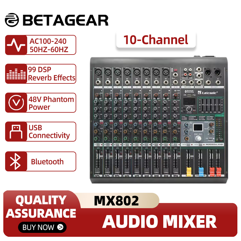 Leicozic Mixing Console MX802  – Audio Music Equalizer recenzja i cena