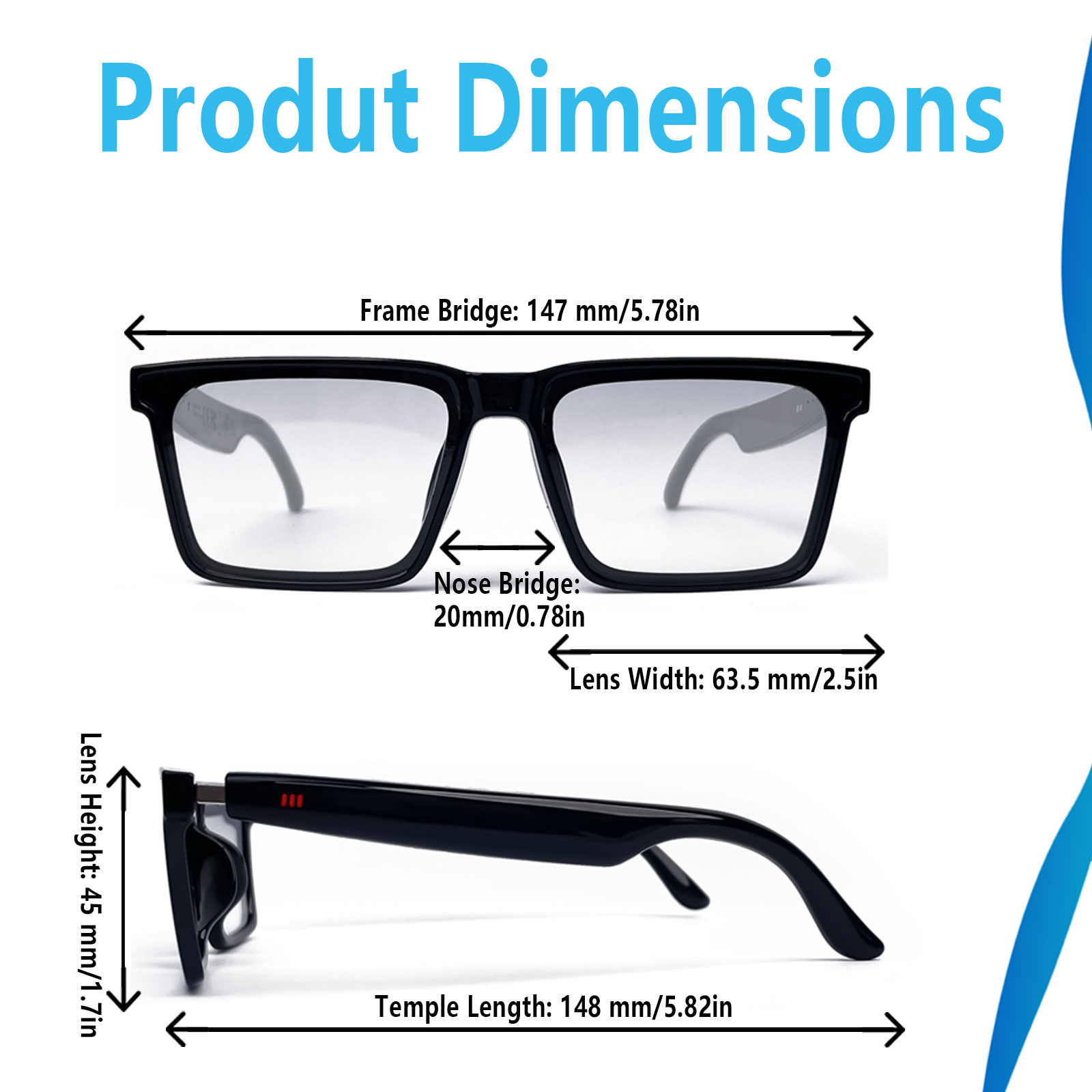 Smart Audio Glasses with Real- – Audio Music Hifi recenzja i cena