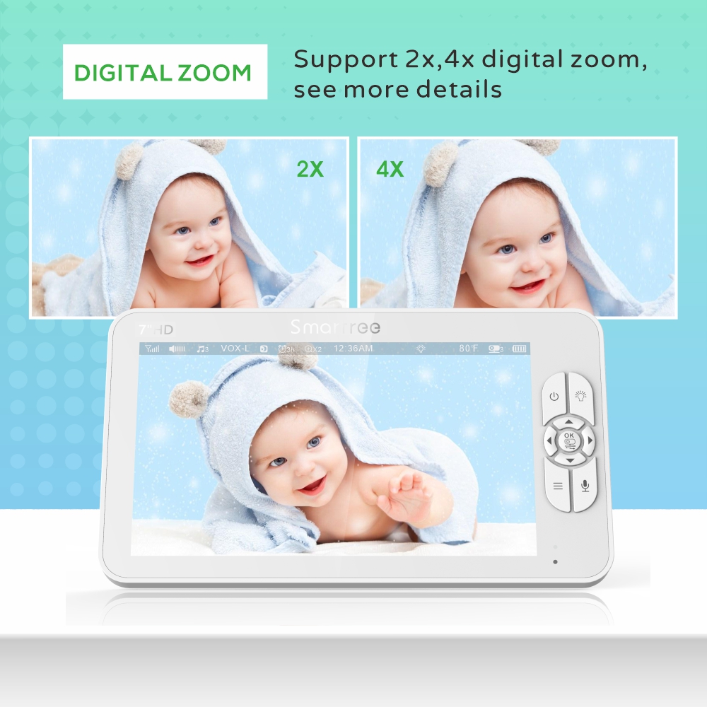 7.0 Inch HD Video Baby Monitor – Audio Hd Music recenzja i cena