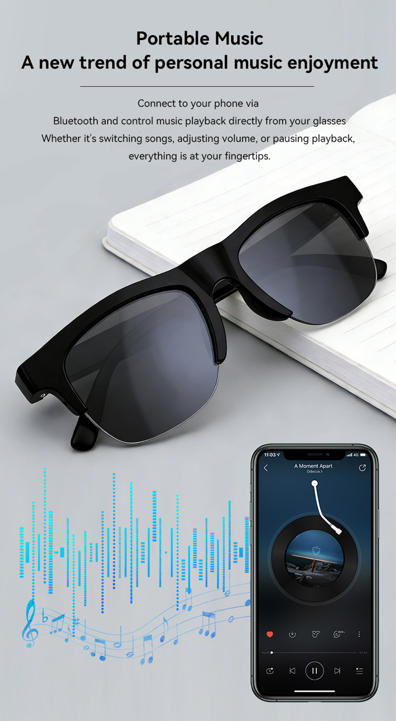 Smart Audio Glasses Semi rimle – Audio Music Light recenzja i cena