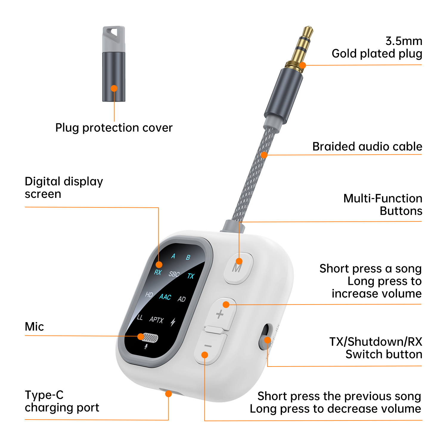 2 in 1 aptX Bluetooth Audio Re – Audio Music Hifi recenzja i cena