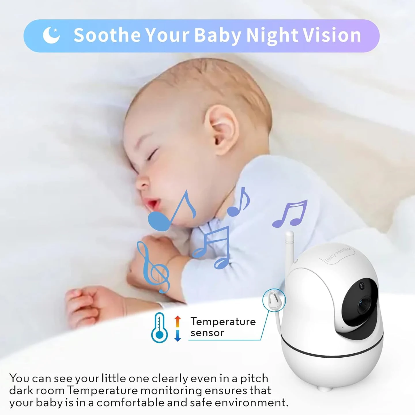Video Baby Monitor with Digita – Audio Detect Music recenzja i cena