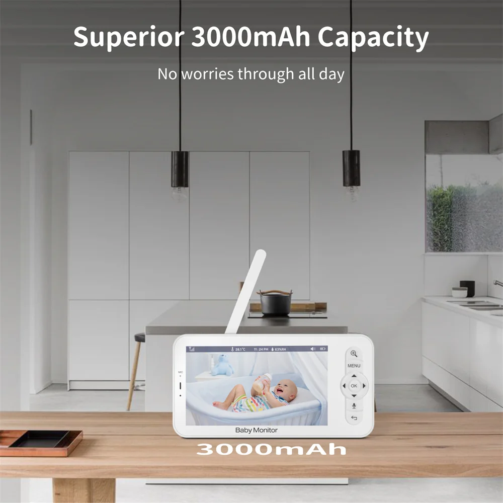 Babystar 5 Inch Wifi Baby Moni – Audio Detect Music recenzja i cena