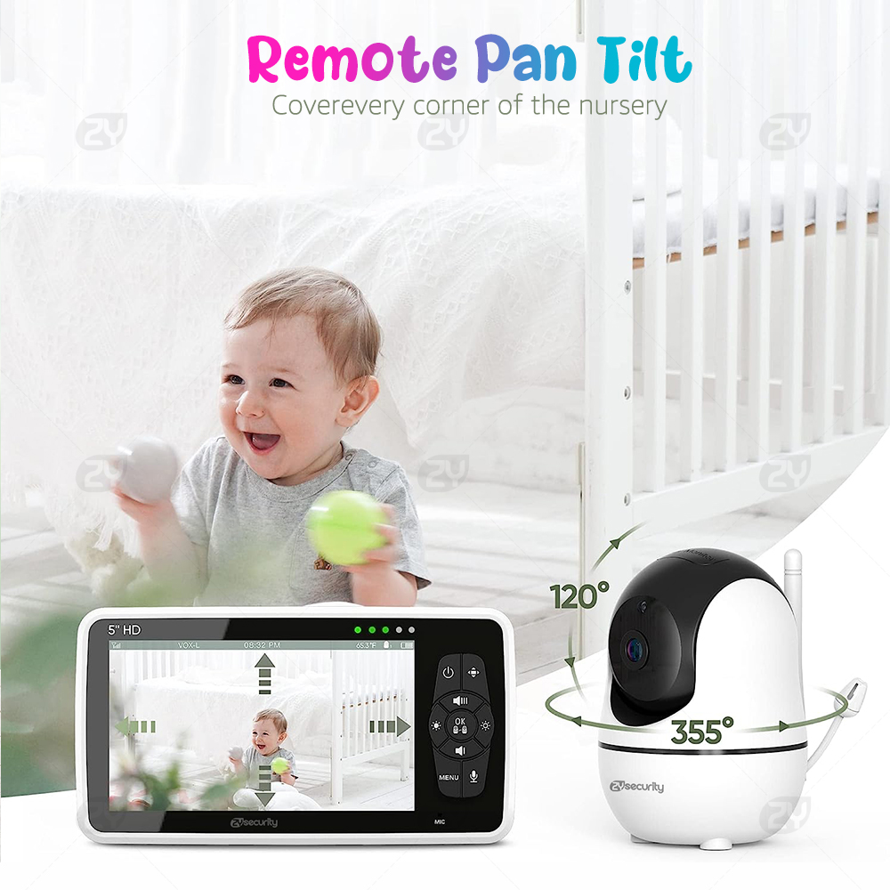 5''Video Baby Monitor with 2 C – Audio Detect Music recenzja i cena