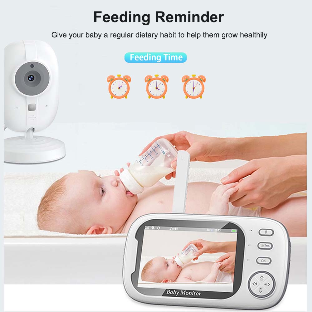 3.5'' Video Baby Monitor 2.4G  – Audio Detect Music recenzja i cena