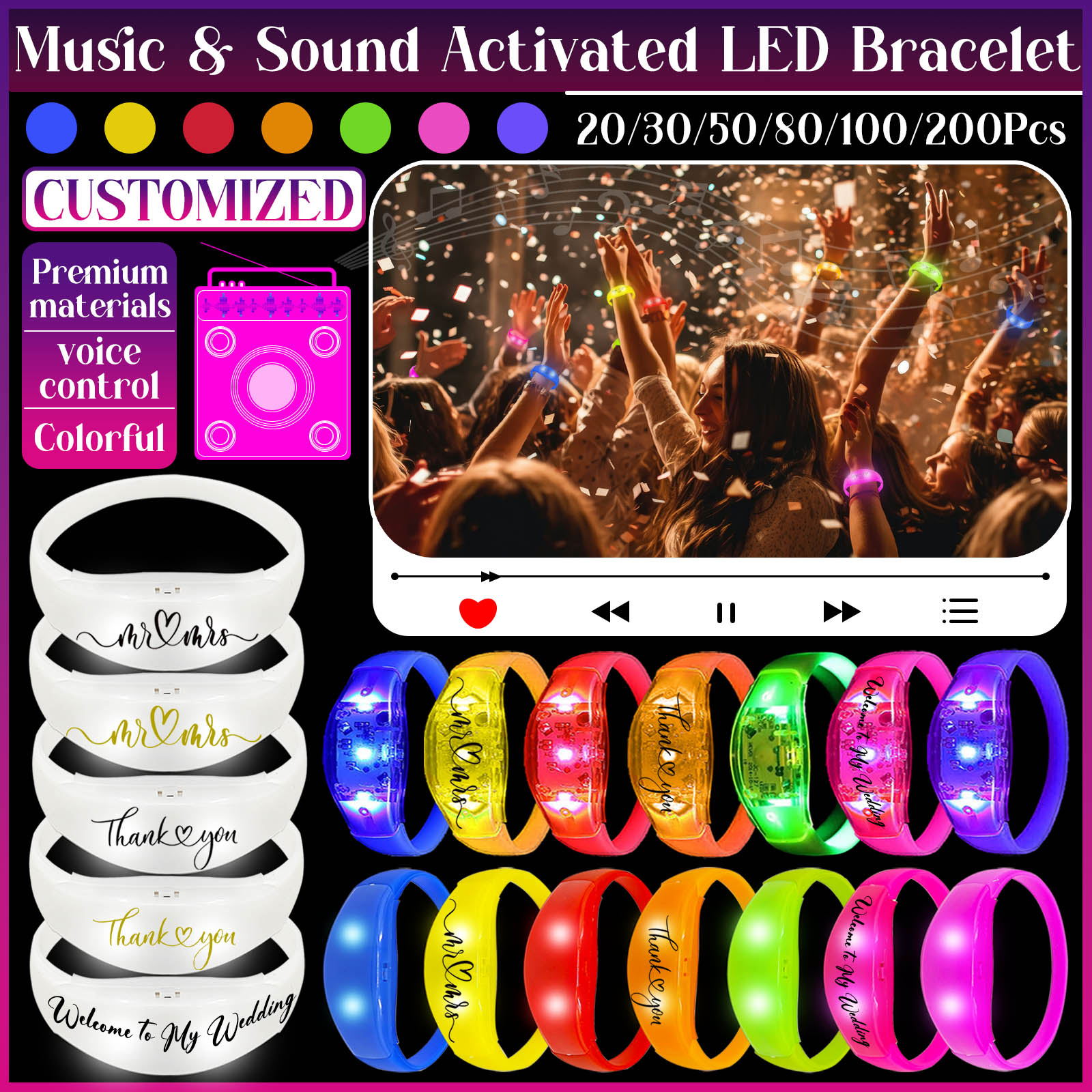 20-200Pcs Music And Sound Acti – Audio Music Light recenzja i cena