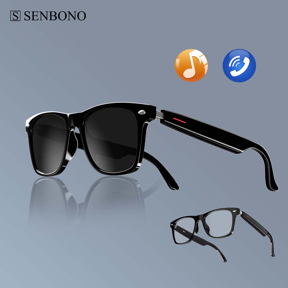 SENBONO E13 Smart Glasses:Blue – Audio Music Light recenzja i cena
